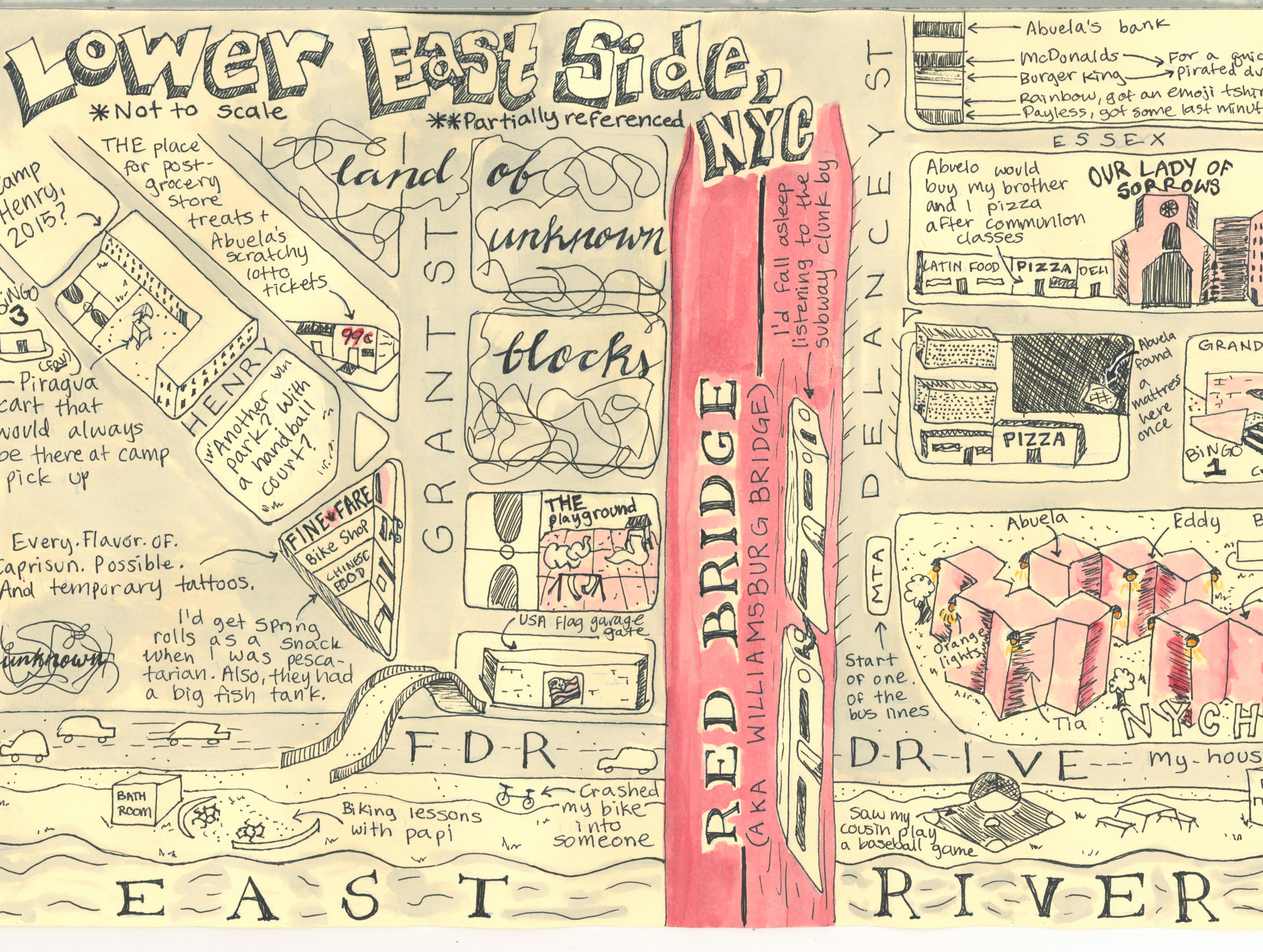 Lower East Side Sketch Map