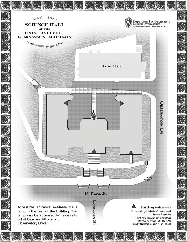 science hall antique map preview